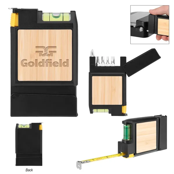 Bruce 7-In-1 Bamboo Multi-Tool Tape Measure