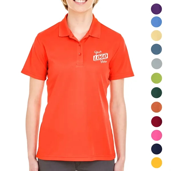 UltraClub 4.4 oz. 100% Polyester Mesh Pique Ladies' Polo