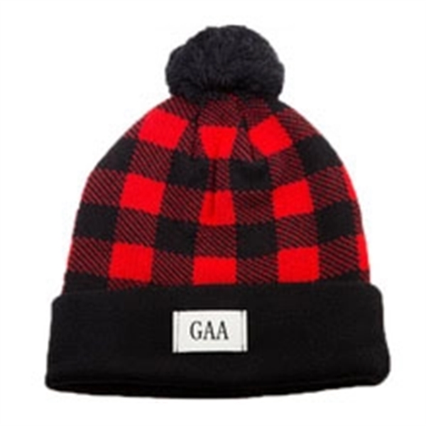 Qdkva Winter Sport Knit Beanie Knitted Hat Fashion Basketball Cuffed Knit Cap Embroidery Logo Hats