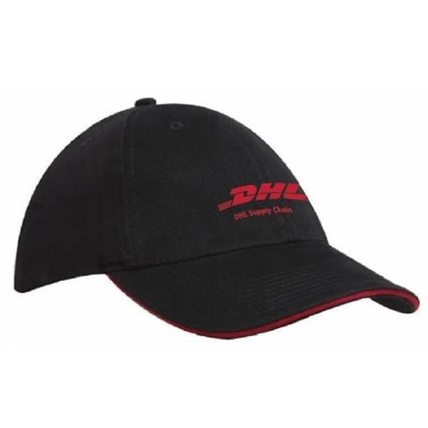 Brushed Heavy Cotton Sandwich Ballcap