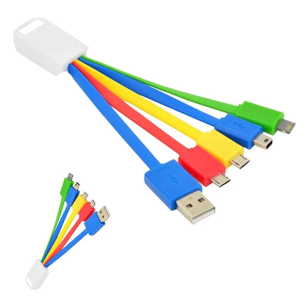 5 in 1 USB charging cables, Universal multi phone cable