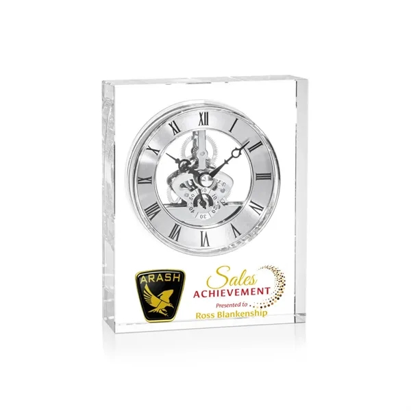 Ashland Silver VividPrint™ Clock