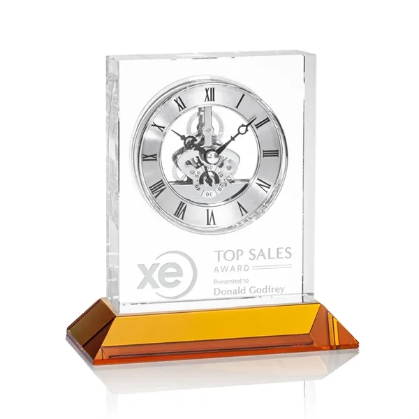 Ashland Clock on Base - Silver Dial