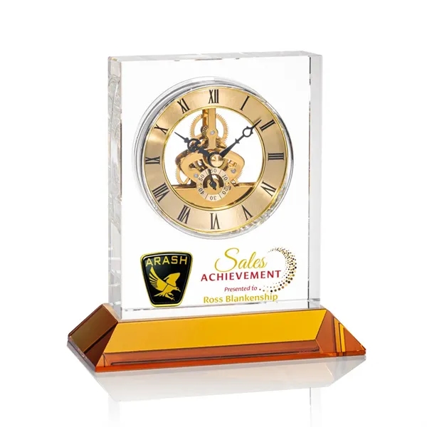 Ashland VividPrint™ Clock on Base - Gold Dial