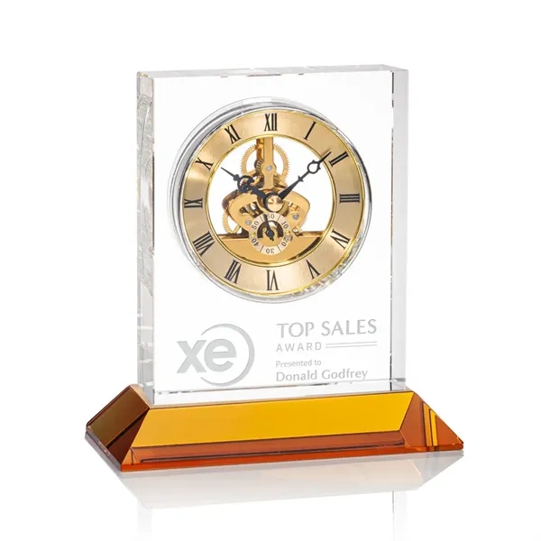 Ashland Clock on Base - Gold Dial