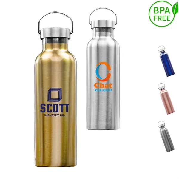 25 oz. Stainless Steel Canteen Water Bottle w/ Handle