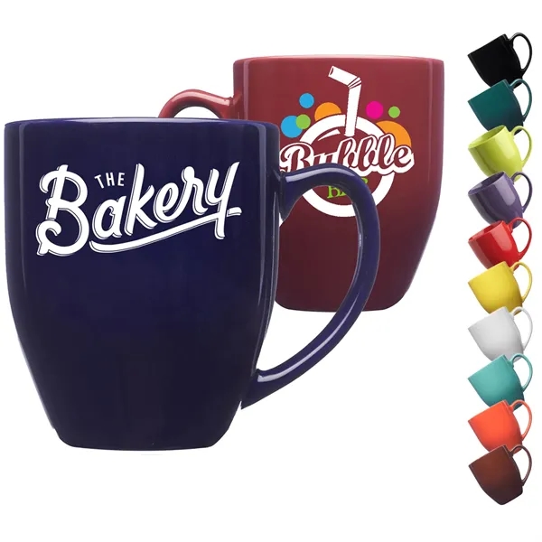 16 oz. Bistro Glossy Coffee Ceramic Mug