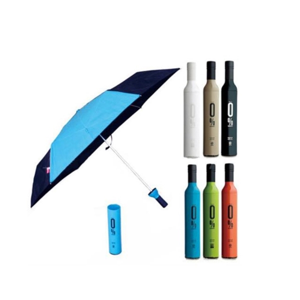 Red wine bottle umbrella