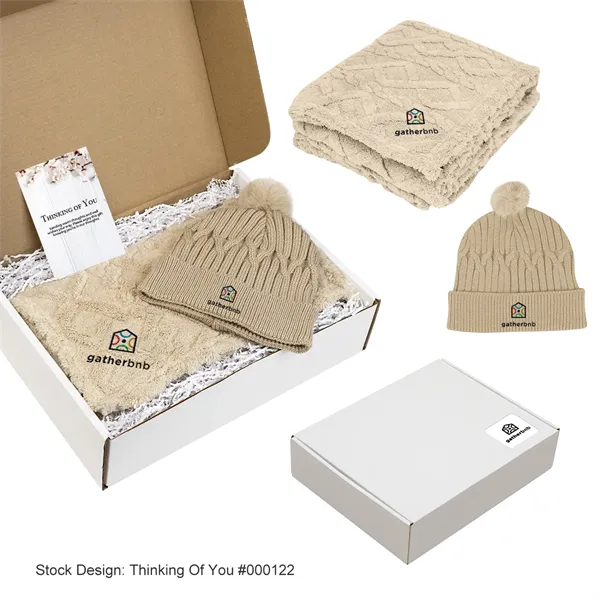 Bundle Up Beanie & Blanket Gift Set