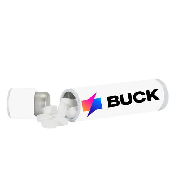 Mint Tin Tube filled with Sugar Free Peppermints