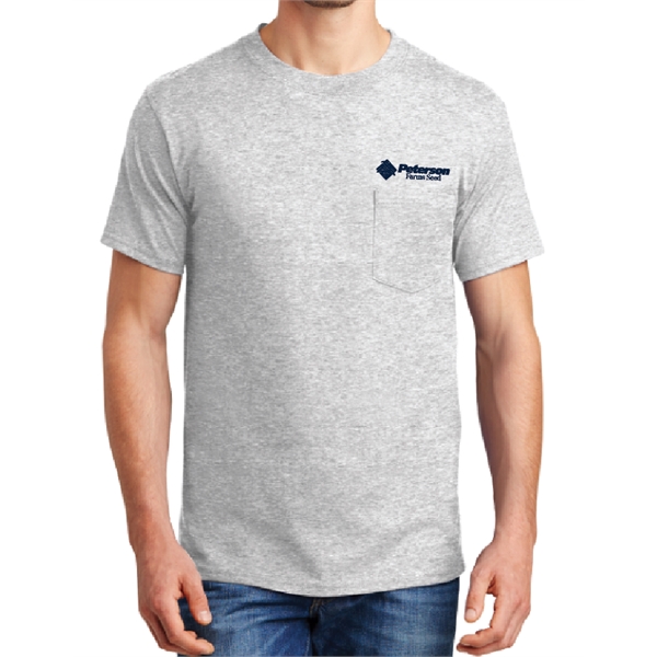 Hanes Beefy-T with Pocket (min 24 qty)