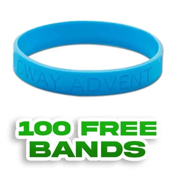 Debossed Silicone Wristband Bracelet