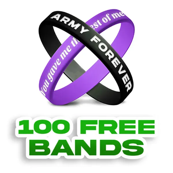 Color Filled Silicone Wristbands