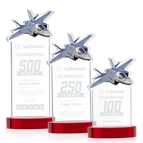 Top Gun Award on Alberton Base - Red