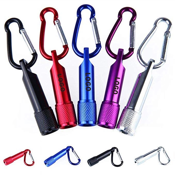 Aluminum Alloy LED Flashlight With Carabiner