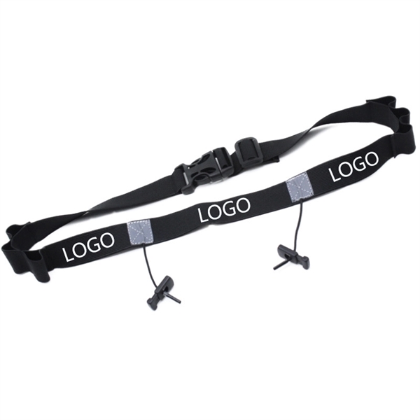 RACE NUMBER BELT WITH 6 ENERGY GEL HOLDERS