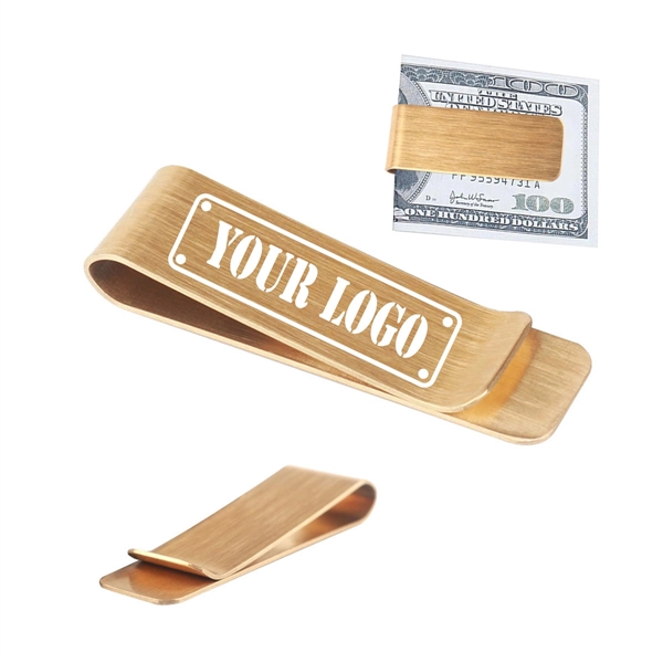 Brass Credit Card Holder / Cash Money Clip