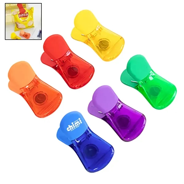 Plastic Magnetic Chip Clip Custom Pad Printing Bag Clips