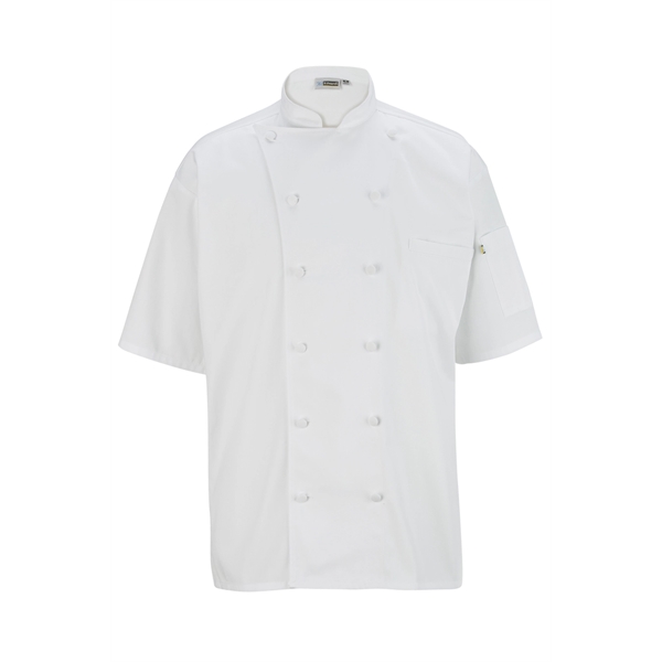 12 Button Short Sleeve Chef Coat With Mesh