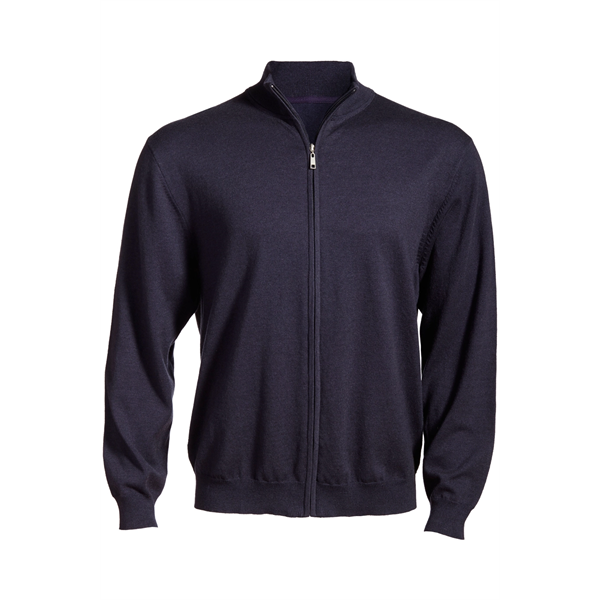 Full-Zip Fine Gauge Sweater