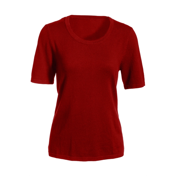 Ladies' Short Sleeve Scoop Neck Sweater