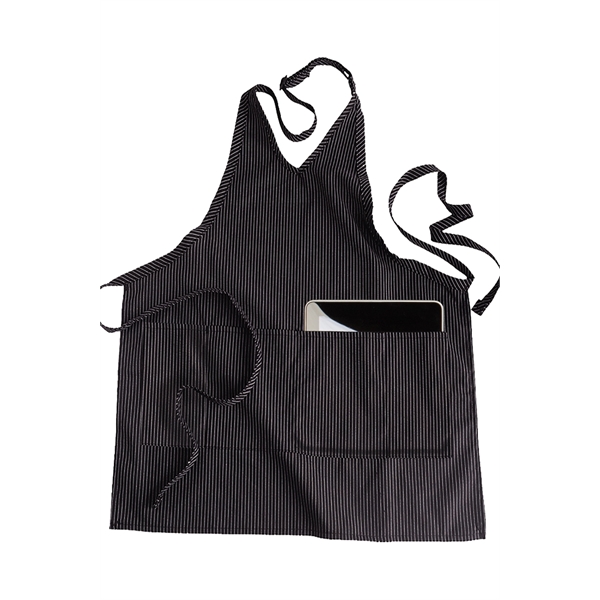 2-Pocket V-Neck Bib Apron