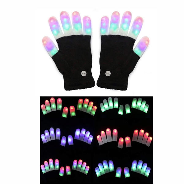 LED Flashing Finger Lighting Gloves
