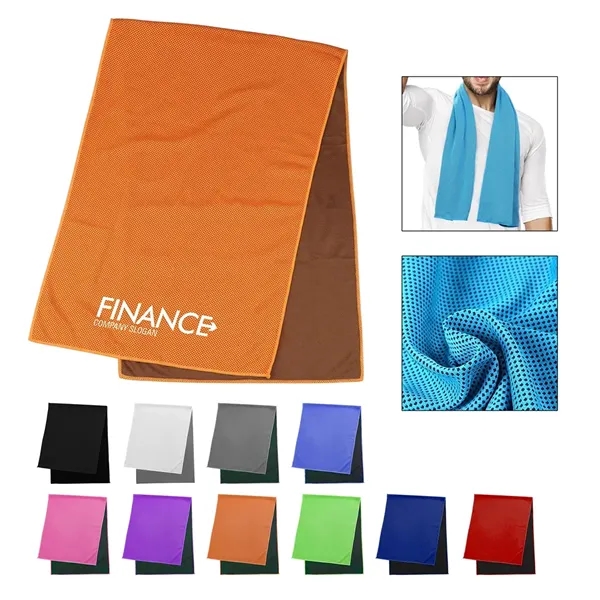 31.5" x 12" Polyester Sport Cooling Towel Quick Dry Towels