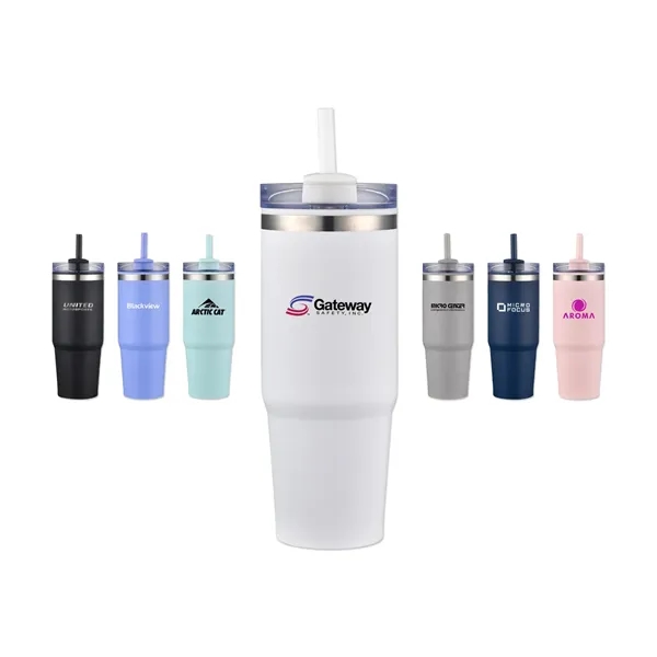 30 Oz. PP Inner S. Steel Outer Tumbler w/ Durable Coating