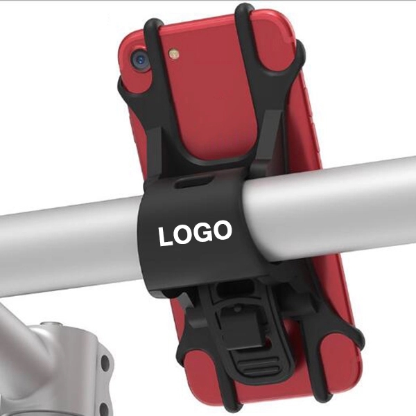 Silicone Biking Phone Cradle Handlebar Clamp