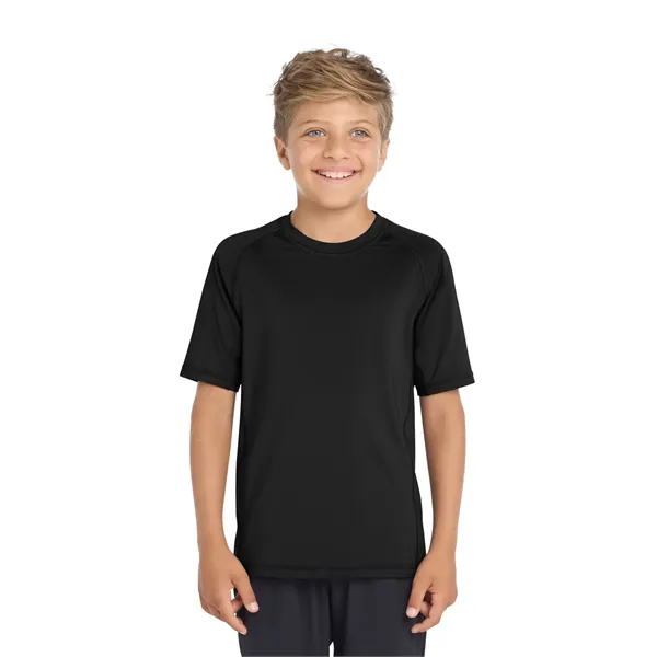 Sport-Tek Youth Rashguard Tee.