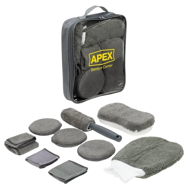 Pit Crew 9-Piece Car Wash Detailing Kit