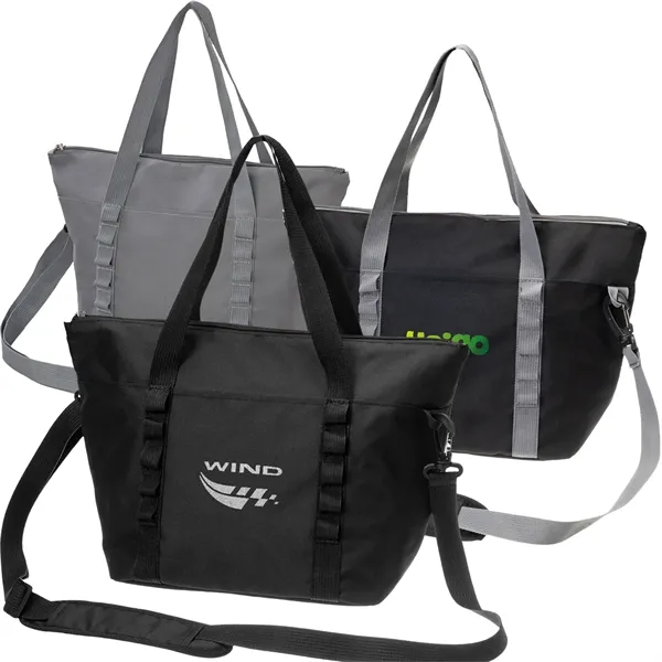 8 Pack Insulated Lunch Tote Bag with Crossbody Strap