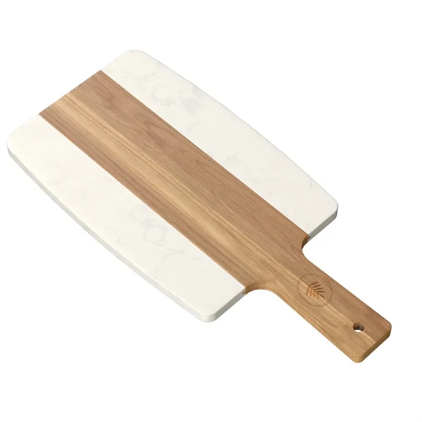 Hamilton Acacia Wood And Faux Marble Cutting Board