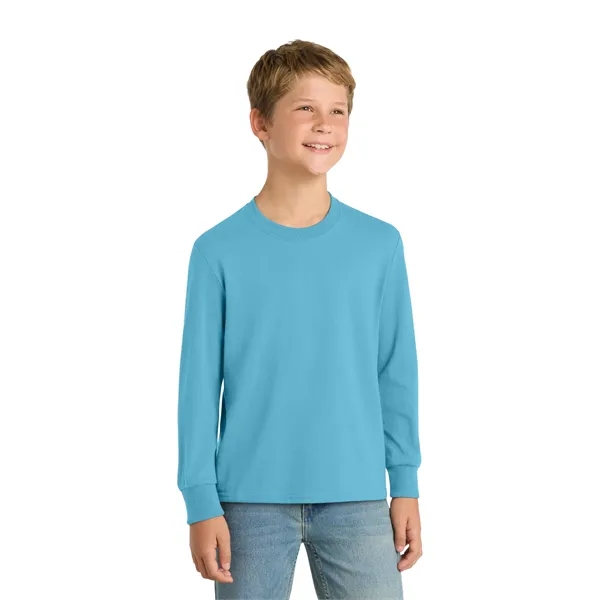 Port & Co Youth Long Sleeve Core Cotton Tee.