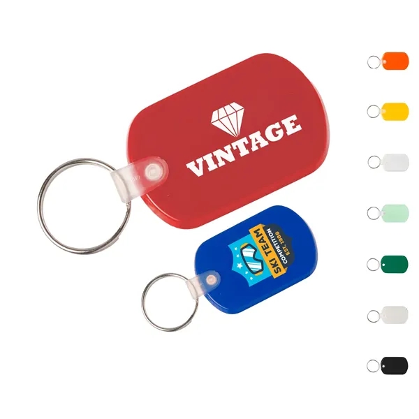 Soft Tag Flexible Plastic Keychains