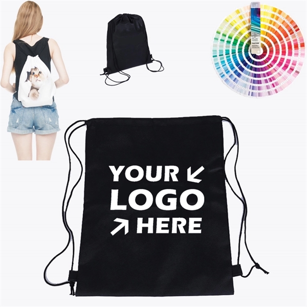 Beach Drawstring Sports Tote Bag