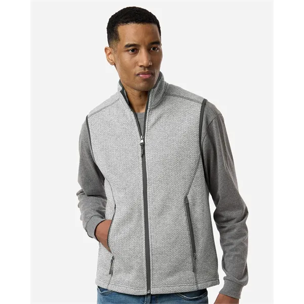 North End Men's Jasper Jacquard Fleece Vest