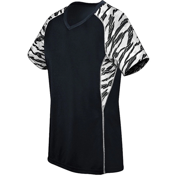 Girls Printed Evolution Short Sleeve Jersey