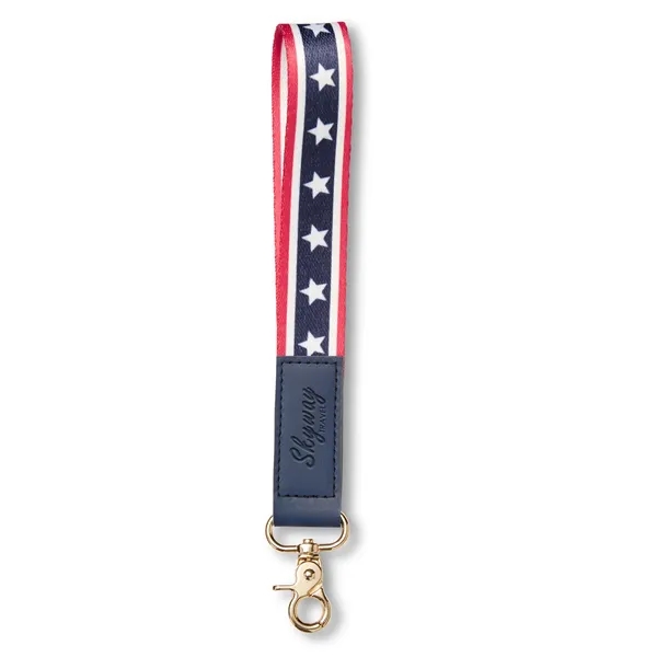USA Patriotic Wrist Strap Keychain