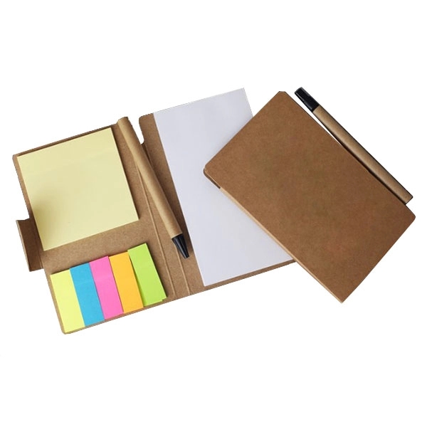 Kraft Paper Notebook with Pen 