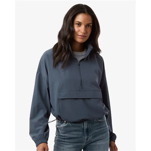 Boxercraft Women's Stretch Woven Quarter-Zip Pullover