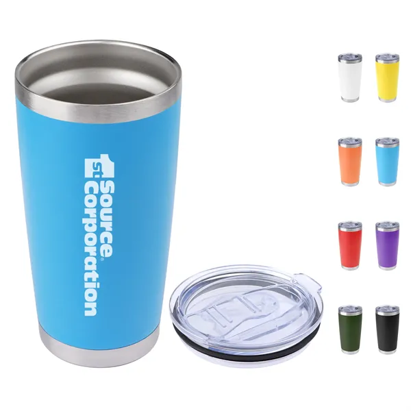 20oz Stainless Steel Insulated Travel Tumbler W/ Slide Lid