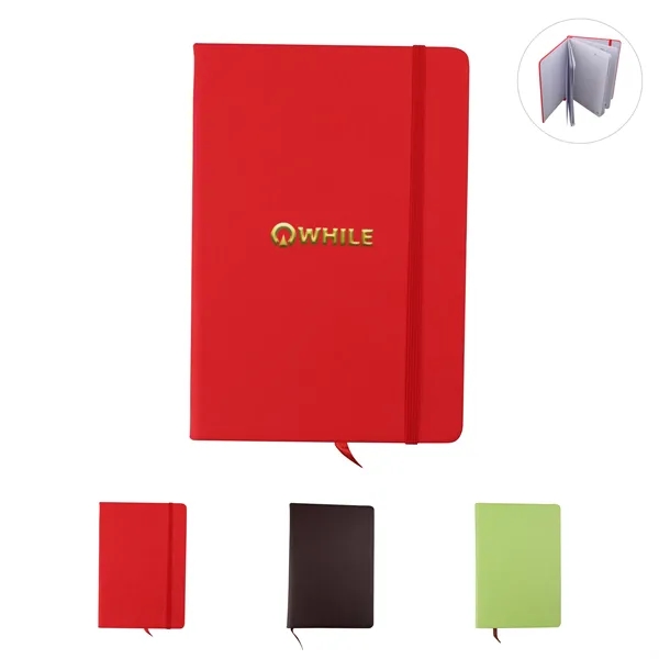 A5 Custom Pu Leather Hardcover Lined Journal Notebook