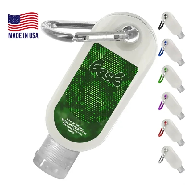 1.9 oz. Sunscreen in Clear Bottle with Carabiner