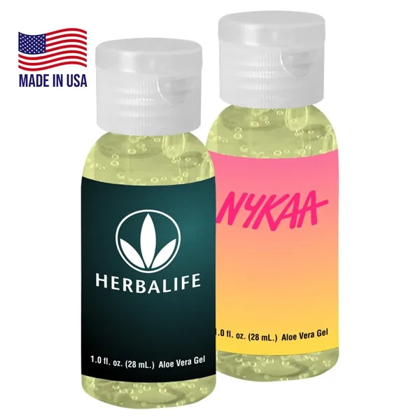 1 oz. Clear Round Bottle of SPF Aloe Gel