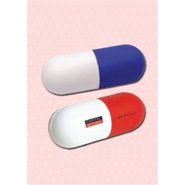 Pill Capsule Shaped Stress Ball