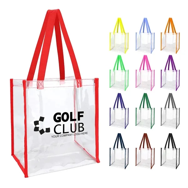 Clear PVC Stadium Approved Tote Bag for  Events