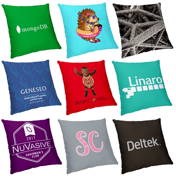 12" x 12" Sublimated Polyester Small Throw Pillow