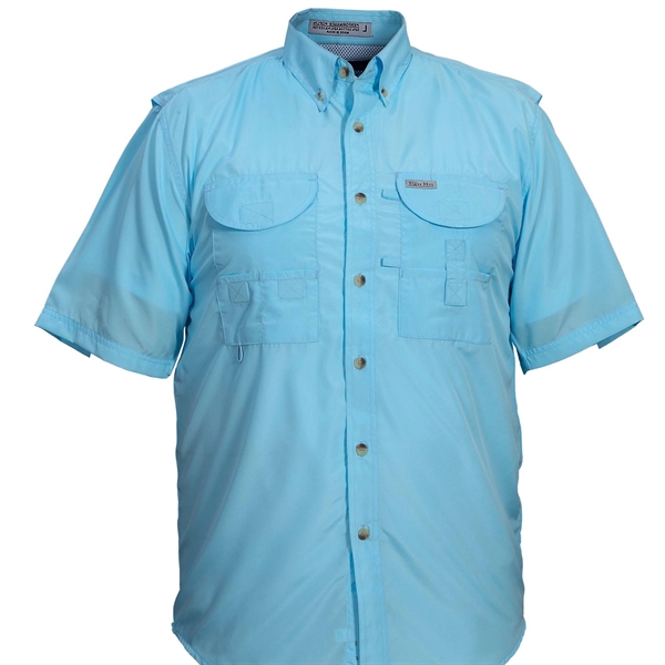 100 Polyester Short Sleeve Fishing Shirt